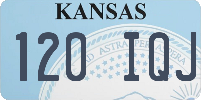 KS license plate 120IQJ