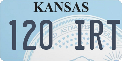 KS license plate 120IRT