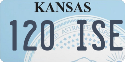 KS license plate 120ISE