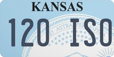 KS license plate 120ISO