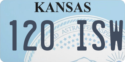KS license plate 120ISW