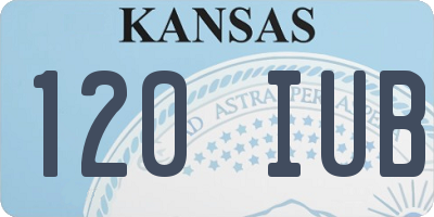 KS license plate 120IUB