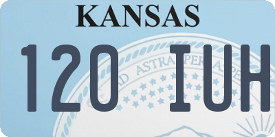 KS license plate 120IUH