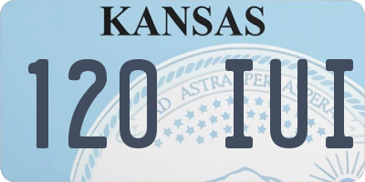 KS license plate 120IUI