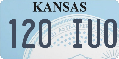KS license plate 120IUO