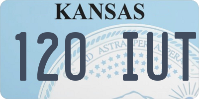 KS license plate 120IUT