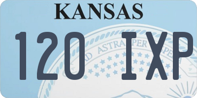 KS license plate 120IXP