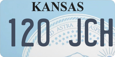 KS license plate 120JCH