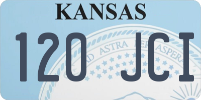 KS license plate 120JCI