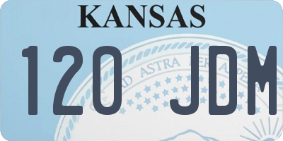 KS license plate 120JDM