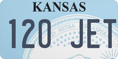 KS license plate 120JET