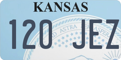 KS license plate 120JEZ