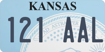 KS license plate 121AAL