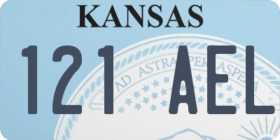 KS license plate 121AEL