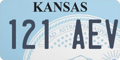 KS license plate 121AEV