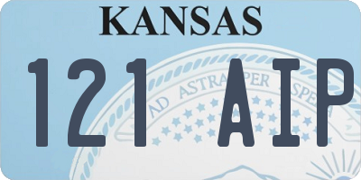 KS license plate 121AIP