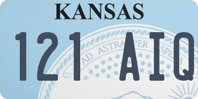KS license plate 121AIQ