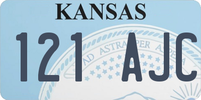 KS license plate 121AJC