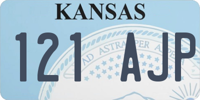 KS license plate 121AJP