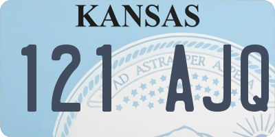 KS license plate 121AJQ