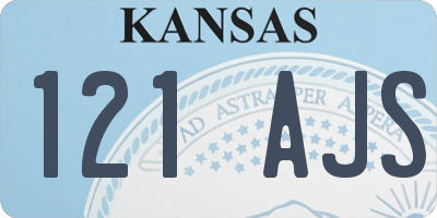 KS license plate 121AJS