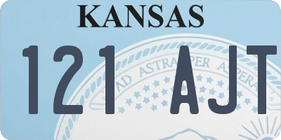 KS license plate 121AJT