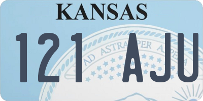 KS license plate 121AJU