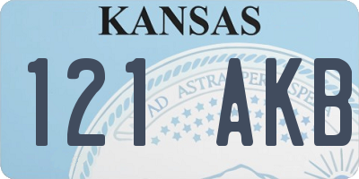 KS license plate 121AKB