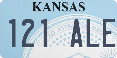 KS license plate 121ALE