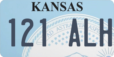 KS license plate 121ALH