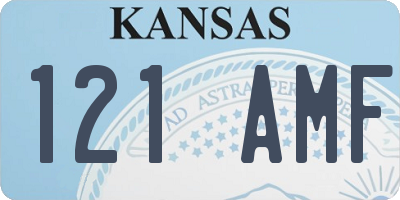 KS license plate 121AMF