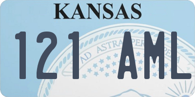 KS license plate 121AML