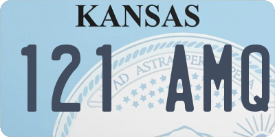 KS license plate 121AMQ
