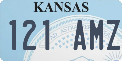 KS license plate 121AMZ