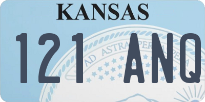KS license plate 121ANQ