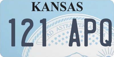 KS license plate 121APQ