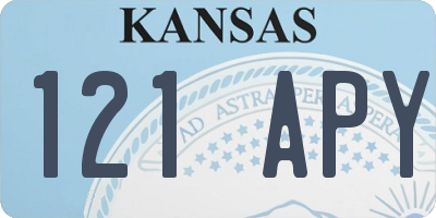 KS license plate 121APY