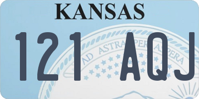 KS license plate 121AQJ