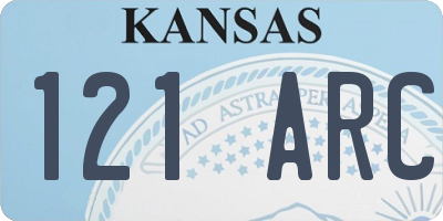 KS license plate 121ARC