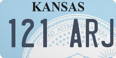 KS license plate 121ARJ