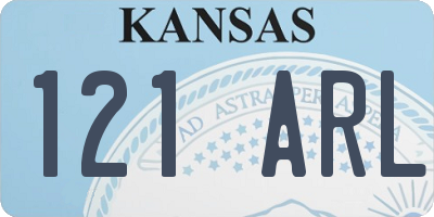 KS license plate 121ARL