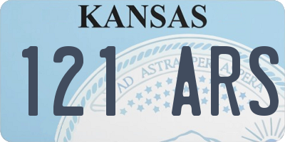 KS license plate 121ARS