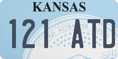 KS license plate 121ATD