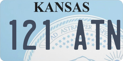KS license plate 121ATN
