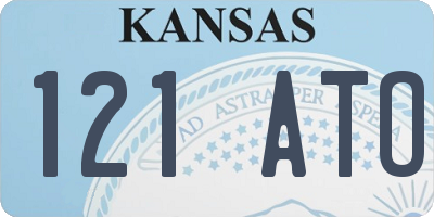 KS license plate 121ATO