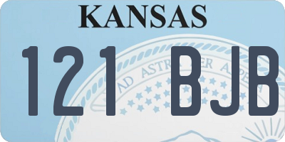 KS license plate 121BJB