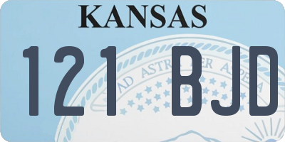KS license plate 121BJD