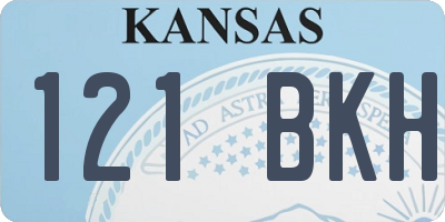 KS license plate 121BKH