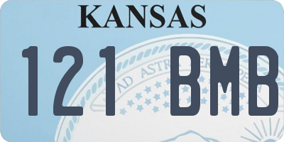 KS license plate 121BMB