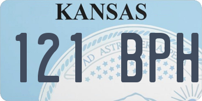 KS license plate 121BPH
